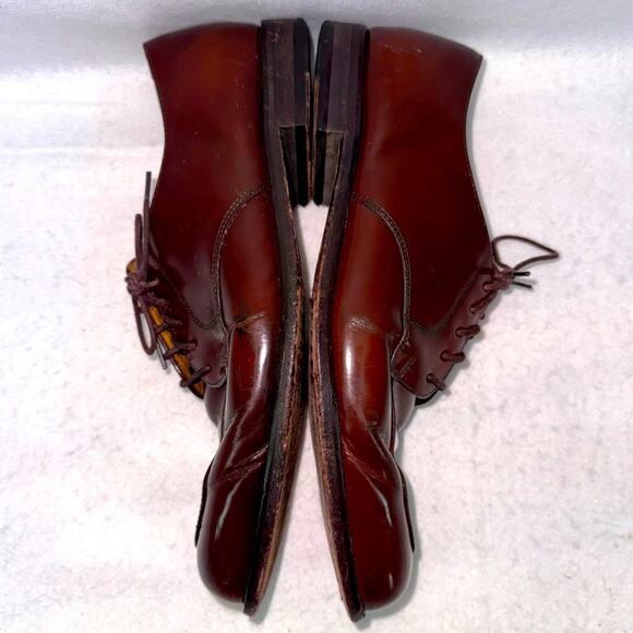 Men’s Cole Haan Mahogany Brown Leather Calhoun Dress Shoes Oxfords size 11